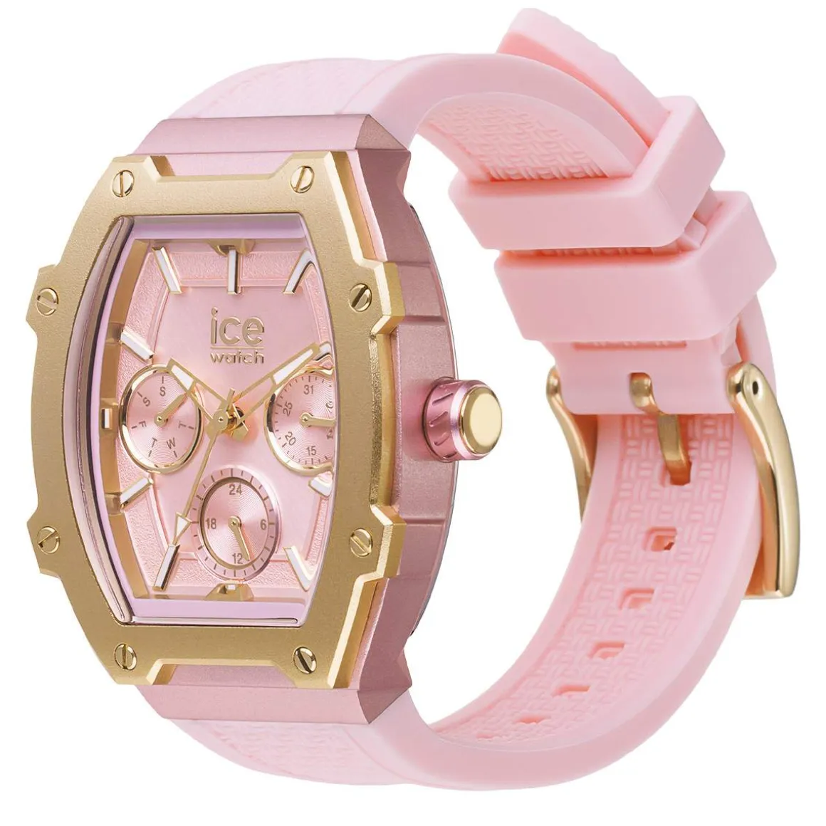 Montre ICE WATCH Ice boliday femme bracelet silicone rose