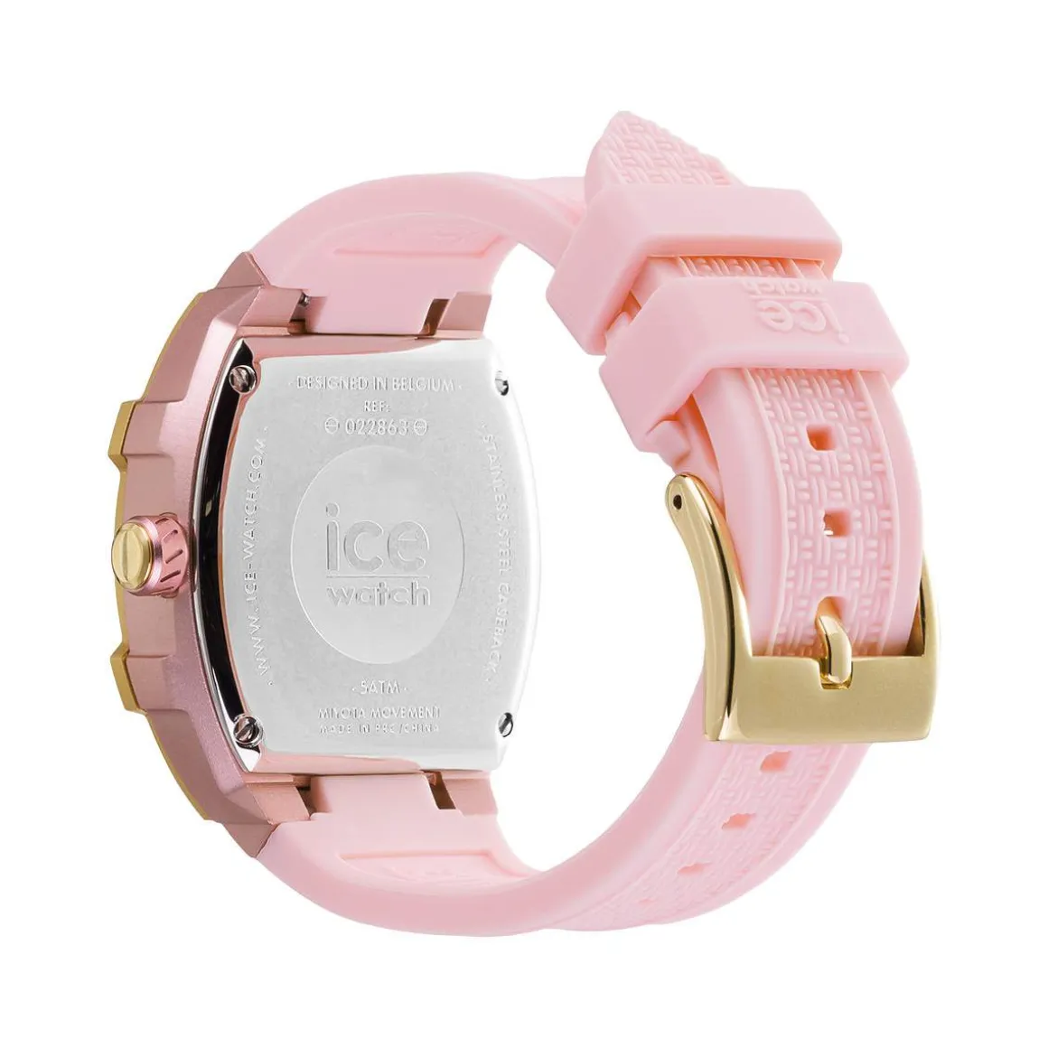 Montre ICE WATCH Ice boliday femme bracelet silicone rose