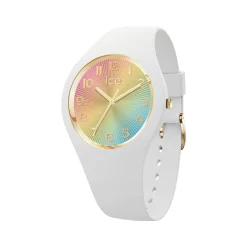 Montre ICE WATCH ice champagne femme bracelet silicone blanc