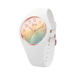 Montre ICE WATCH ice femme analogique, bracelet silicone blanc