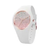 Montre ICE WATCH ice femme analogique, bracelet silicone blanc