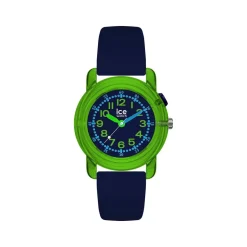 Montre ICE WATCH ice find enfant analogique, boîtier plastique vert, bracelet silicone bleu