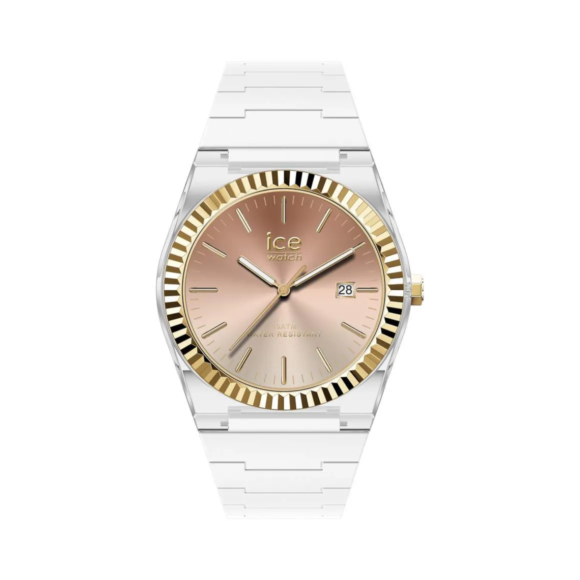 Montre ICE WATCH ice power pw1 femme bracelet silicone blanc