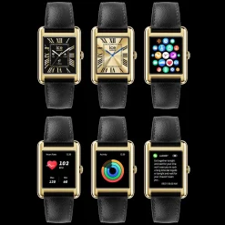 Montre ICE WATCH ice smart 2.0 femme connecté, bracelet cuir noir