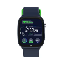Montre ICE WATCH ice smart junior 3.0 fm enfant connecté,  boîtier plastique bleu, bracelet silicone bleu