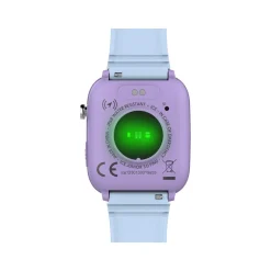 Montre ICE WATCH ice smart junior 3.0 fm enfant connecté, boîtier plastique violet, bracelet silicone bleu