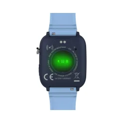 Montre ICE WATCH ice smart junior 3.0 fm enfant connecté, boîtier plastique bleu, bracelet silicone bleu