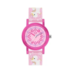 Montre ICE WATCH learning enfant analogique, bracelet nylon rose