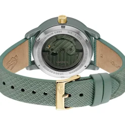 Montre LACOSTE.12.12 automatique femme automatique, bracelet cuir vert