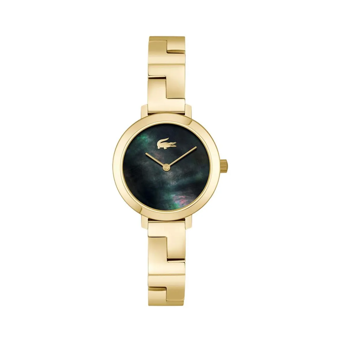 Montre LACOSTE femme bracelet acier inoxydable doré jaune