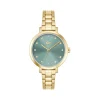 Montre LACOSTE femme bracelet acier inoxydable doré jaune