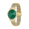 Montre LACOSTE femme bracelet silicone doré jaune