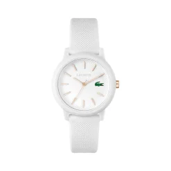 Montre Lacoste 12.12 femme résine bracelet silicone blanc