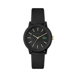 Montre Lacoste 12.12. femme résine bracelet silicone noir