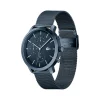 Montre Lacoste homme acier bleu maile milanaise
