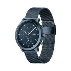 Montre Lacoste homme acier bleu maile milanaise