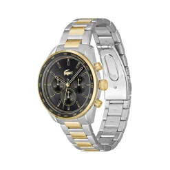 Montre LACOSTE homme bracelet acier inoxydable doré jaune