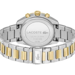 Montre LACOSTE homme bracelet acier inoxydable doré jaune