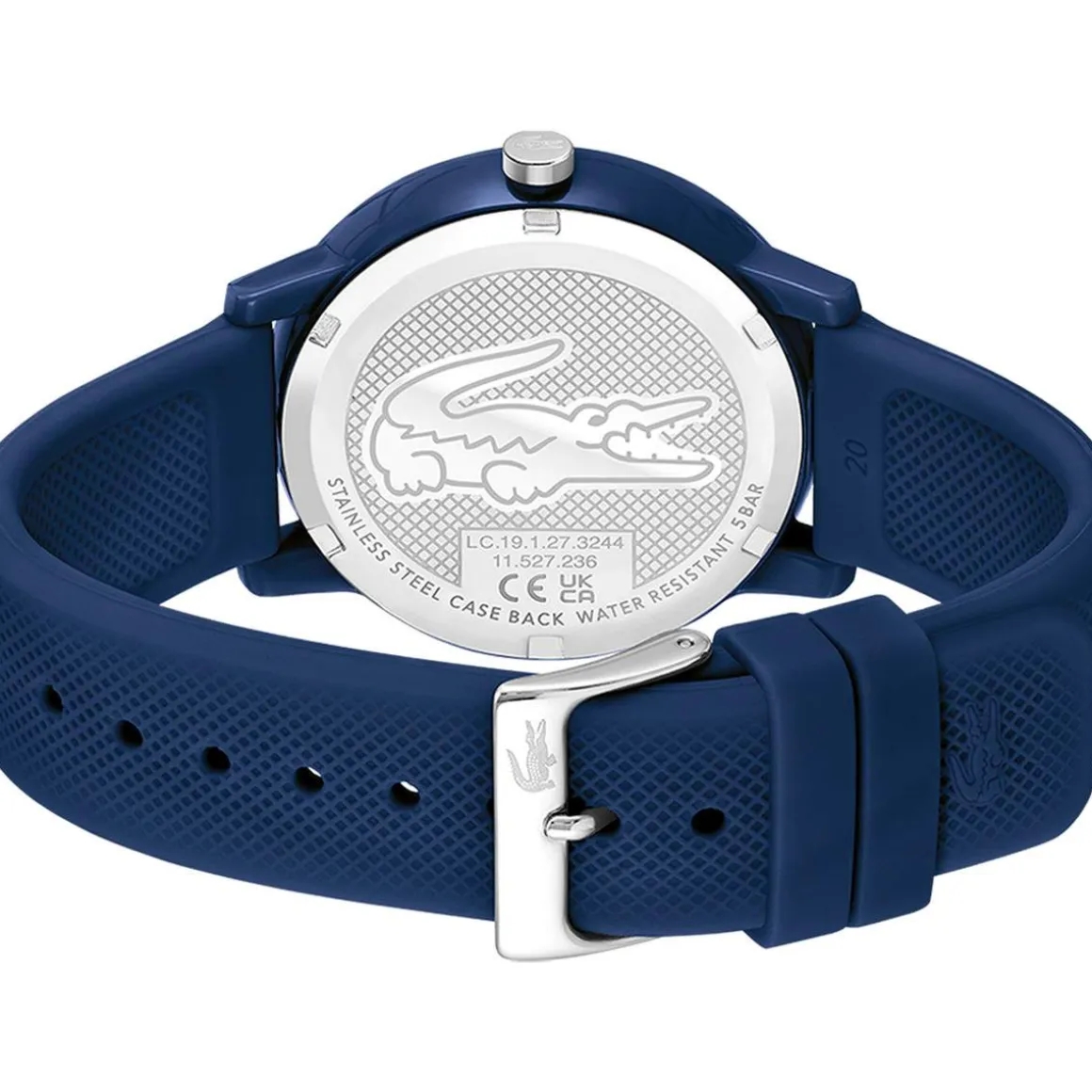 Montre Lacoste 12.12. homme résine bracelet silicone bleu