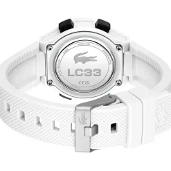 Montre LACOSTE lc33 enfant bracelet silicone blanc