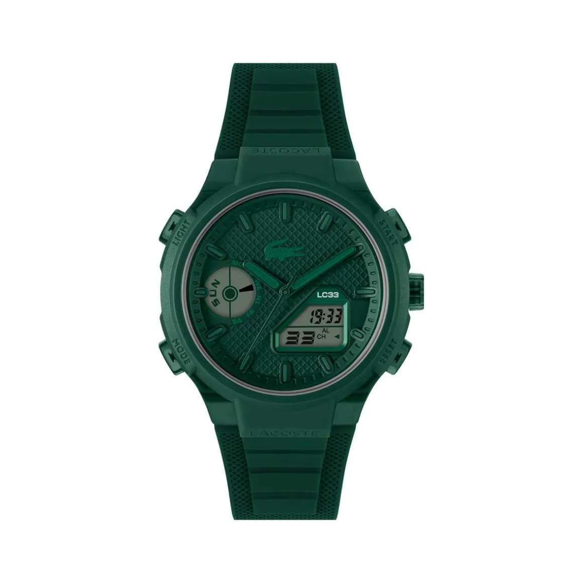 Montre LACOSTE lc33 homme bracelet silicone vert