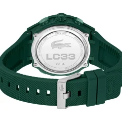 Montre LACOSTE lc33 homme bracelet silicone vert