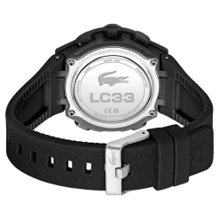 Montre LACOSTE lc33 homme bracelet silicone noir