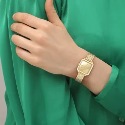 Montre LACOSTE.12.12 leap femme bracelet acier inoxydable doré jaune