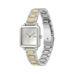 Montre LACOSTE.12.12 leap femme bracelet acier inoxydable bicolore jaune