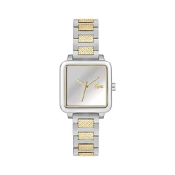Montre LACOSTE.12.12 leap femme bracelet acier inoxydable bicolore jaune