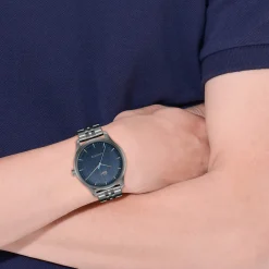 Montre LACOSTE lisbon homme bracelet acier bleu