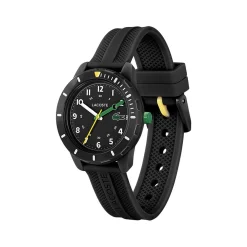 Montre LACOSTE mini tennis enfant bracelet silicone noir