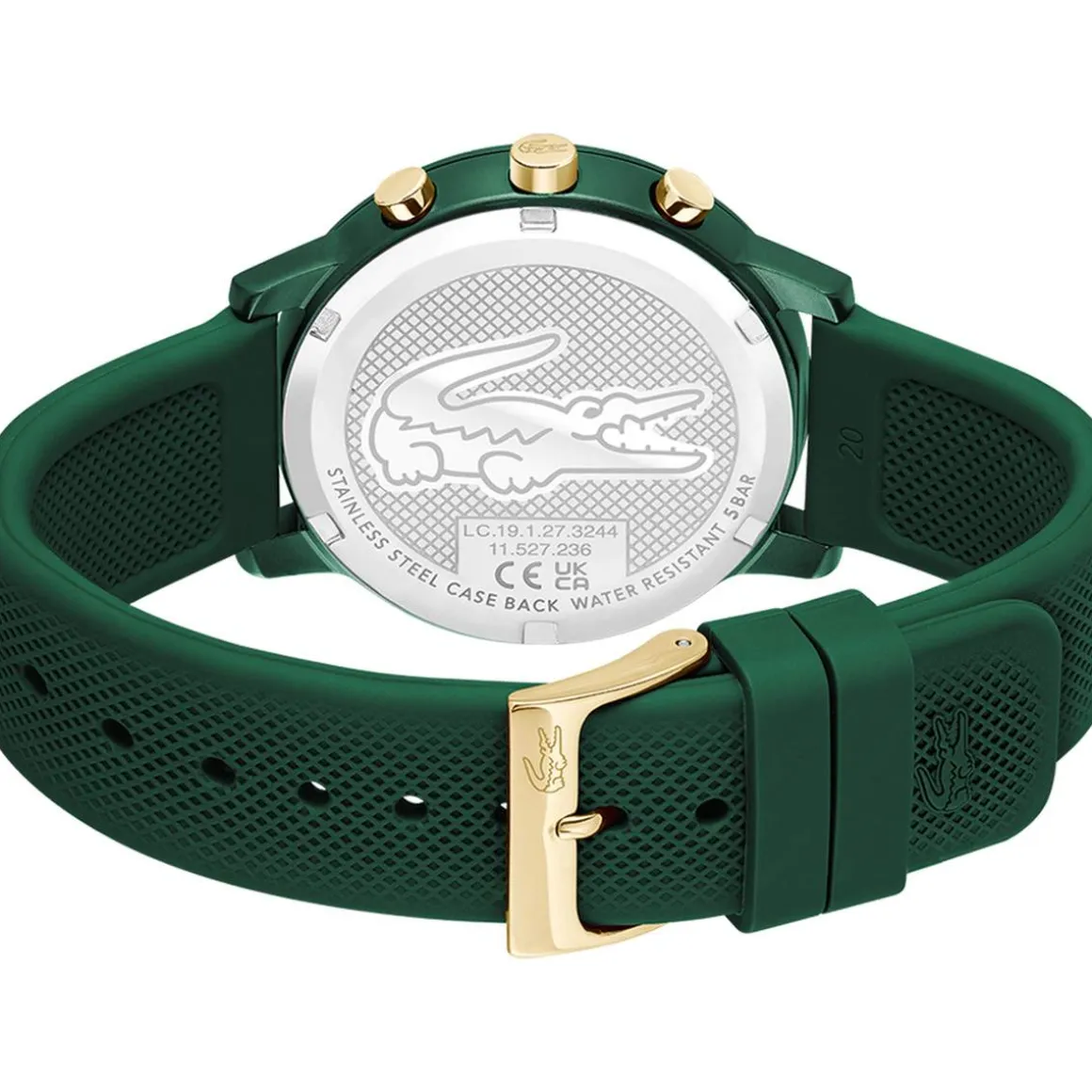 Montre LACOSTE.12.12 move homme bracelet silicone vert