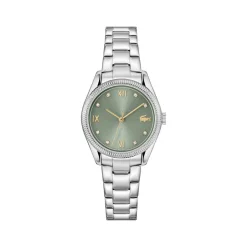 Montre LACOSTE parisienne femme acier cadran vert