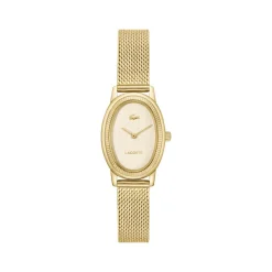 Montre LACOSTE parisienne femme bracelet acier inoxydable doré jaune