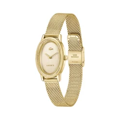 Montre LACOSTE parisienne femme bracelet acier inoxydable doré jaune