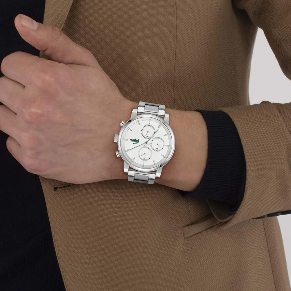 Montre LACOSTE replay homme bracelet acier inoxydable gris