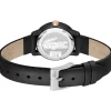 Montre LACOSTE 12.12 swift femme noir bracelet cuir