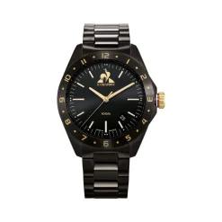 Montre LE COQ SPORTIF coq d'or homme bracelet acier inoxydable noir