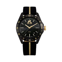 Montre LE COQ SPORTIF coq d'or homme bracelet tissu noir