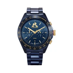 Montre LE COQ SPORTIF coq d'or homme bracelet acier inoxydable bleu