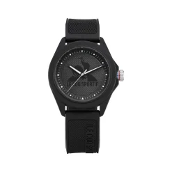 Montre LE COQ SPORTIF monochrome femme bracelet plastique noir