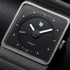 Montre LIP Big Titane homme automatique acier bracelet titane gris