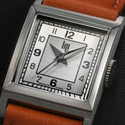 Montre LIP Churchill femme acier bracelet cuir marron