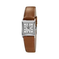 Montre LIP Churchill femme acier bracelet cuir marron