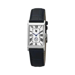 Montre LIP CHURCHILL femme acier bracelet cuir bleu