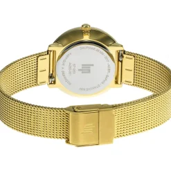 Montre LIP DAUPHINE COLLECTION femme cadran marron bracelet acier doré boiter acier, 29mm
