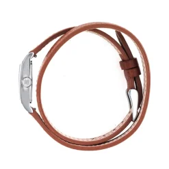 Montre Lip femme acier cuir marron