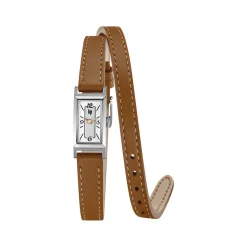 Montre Lip femme acier cuir marron