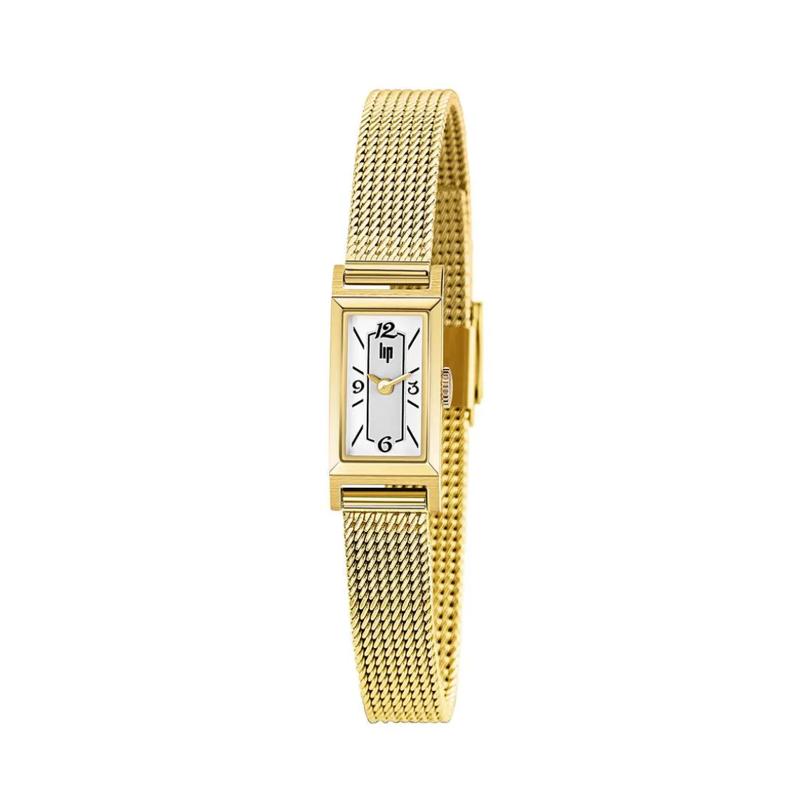 Montre Lip femme acier doré